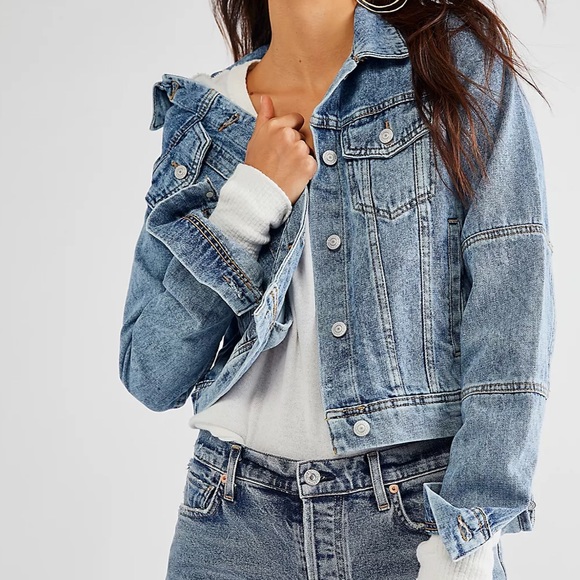 Free People | Rumors Denim Jean Jacket Size Large